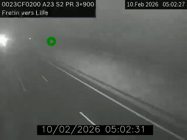 <h2>Webcam autoroute A23 à hauteur de Fretin. Vue orientée vers Lille</h2>