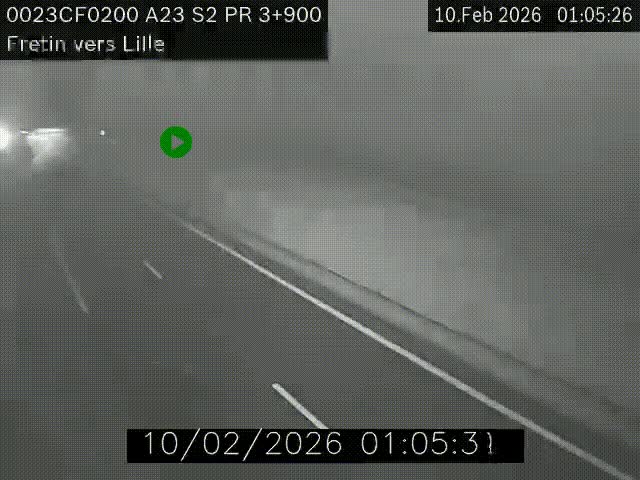 <h2>Webcam autoroute A23 à hauteur de Fretin. Vue orientée vers Lille</h2>
