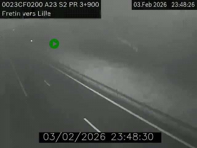 <h2>Webcam autoroute A23 à hauteur de Fretin. Vue orientée vers Lille</h2>