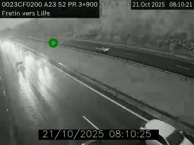<h2>Webcam autoroute A23 à hauteur de Fretin. Vue orientée vers Lille</h2>