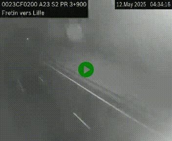 Webcam autoroute A23 à hauteur de Fretin. Vue orientée vers Lille