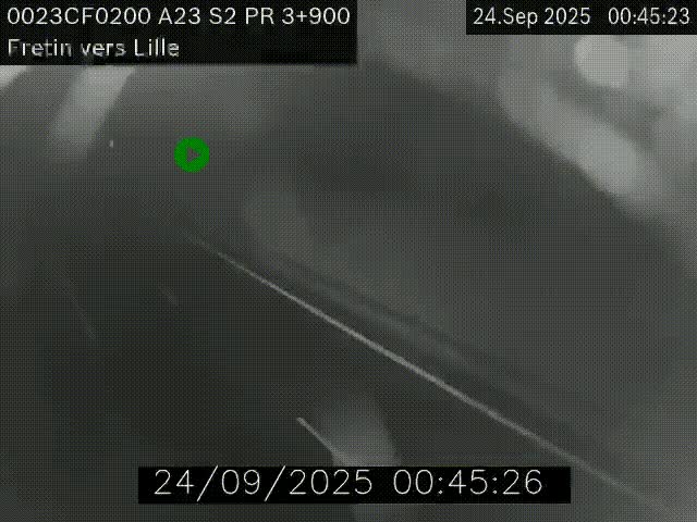 Webcam autoroute A23 à hauteur de Fretin. Vue orientée vers Lille