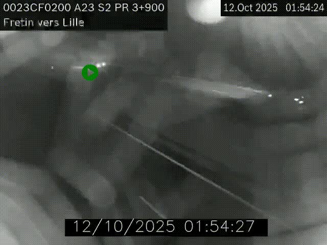 Webcam autoroute A23 à hauteur de Fretin. Vue orientée vers Lille