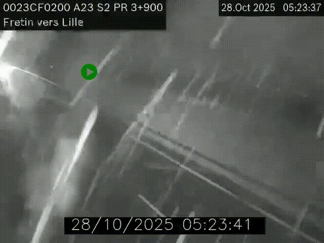 Webcam autoroute A23 à hauteur de Fretin. Vue orientée vers Lille