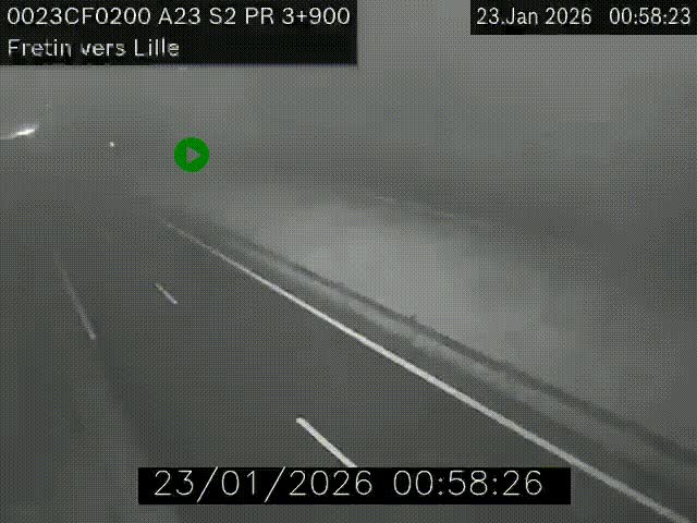<h2>Webcam autoroute A23 à hauteur de Fretin. Vue orientée vers Lille</h2>