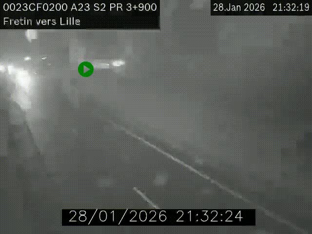 <h2>Webcam autoroute A23 à hauteur de Fretin. Vue orientée vers Lille</h2>