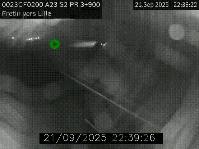 <h2>Webcam autoroute A23 à hauteur de Fretin. Vue orientée vers Lille</h2>