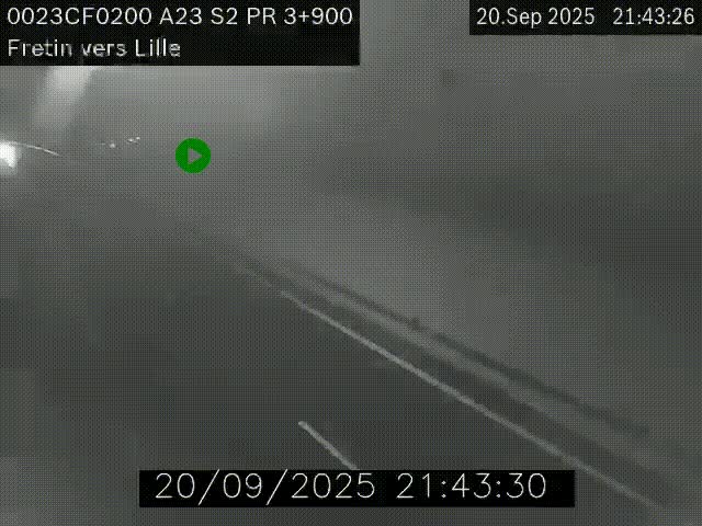 <h2>Webcam autoroute A23 à hauteur de Fretin. Vue orientée vers Lille</h2>