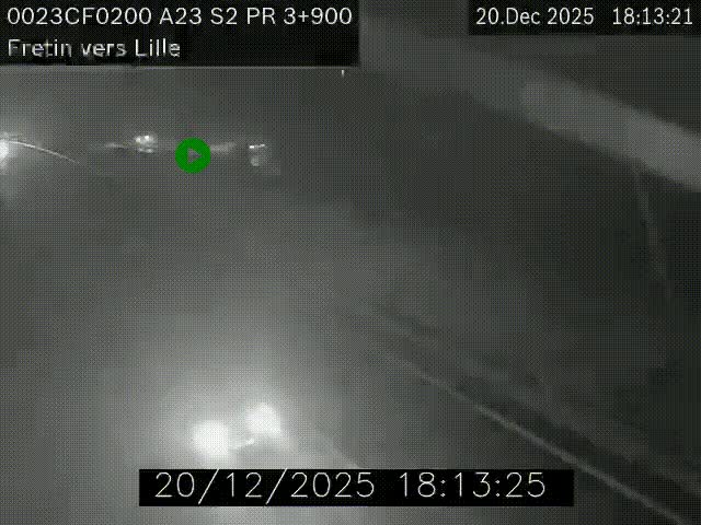 <h2>Webcam autoroute A23 à hauteur de Fretin. Vue orientée vers Lille</h2>