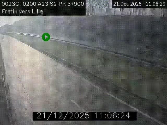 <h2>Webcam autoroute A23 à hauteur de Fretin. Vue orientée vers Lille</h2>