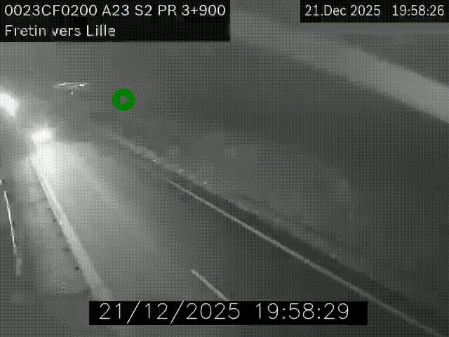 <h2>Webcam autoroute A23 à hauteur de Fretin. Vue orientée vers Lille</h2>