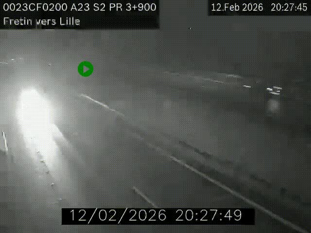 <h2>Webcam autoroute A23 à hauteur de Fretin. Vue orientée vers Lille</h2>