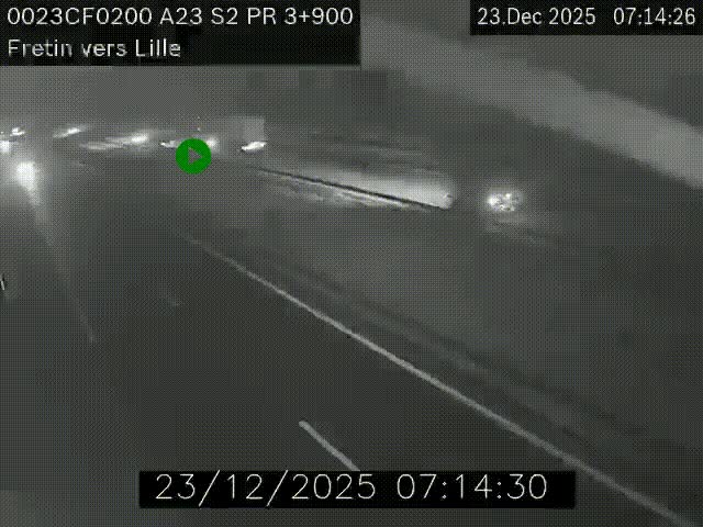 <h2>Webcam autoroute A23 à hauteur de Fretin. Vue orientée vers Lille</h2>