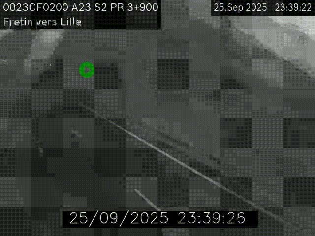 <h2>Webcam autoroute A23 à hauteur de Fretin. Vue orientée vers Lille</h2>