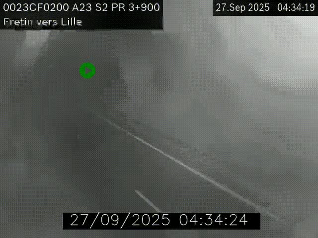 <h2>Webcam autoroute A23 à hauteur de Fretin. Vue orientée vers Lille</h2>