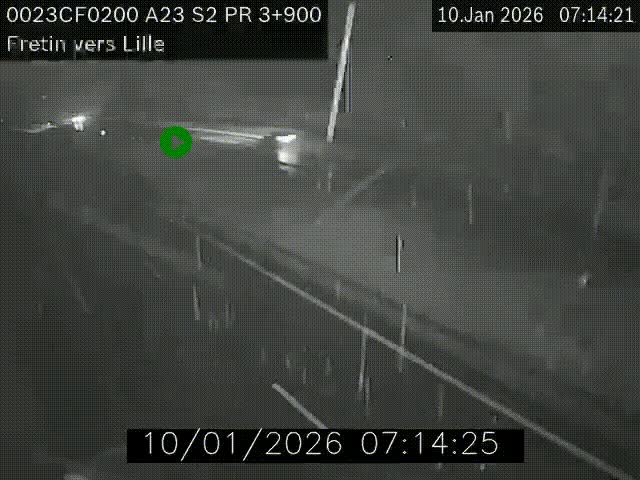 <h2>Webcam autoroute A23 à hauteur de Fretin. Vue orientée vers Lille</h2>