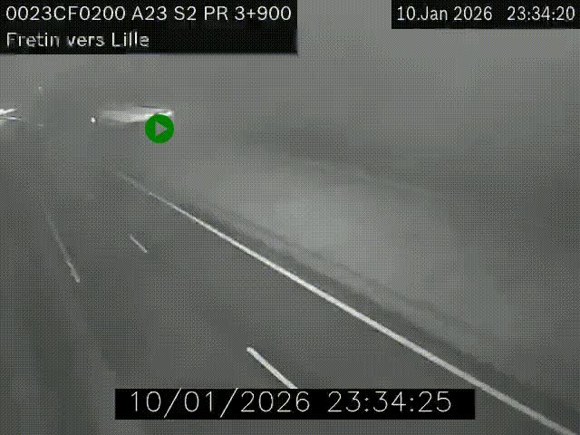 <h2>Webcam autoroute A23 à hauteur de Fretin. Vue orientée vers Lille</h2>