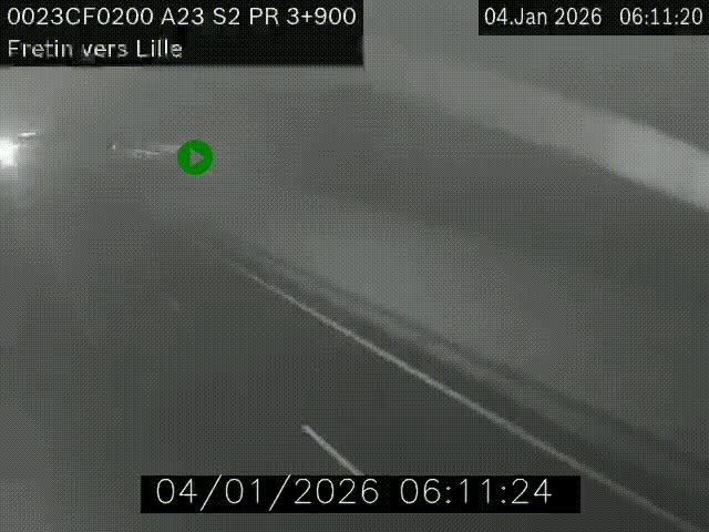 <h2>Webcam autoroute A23 à hauteur de Fretin. Vue orientée vers Lille</h2>