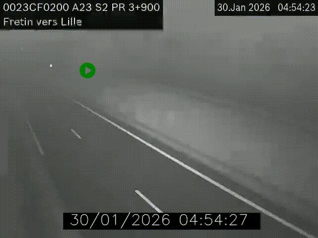 <h2>Webcam autoroute A23 à hauteur de Fretin. Vue orientée vers Lille</h2>