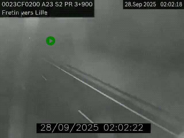 <h2>Webcam autoroute A23 à hauteur de Fretin. Vue orientée vers Lille</h2>