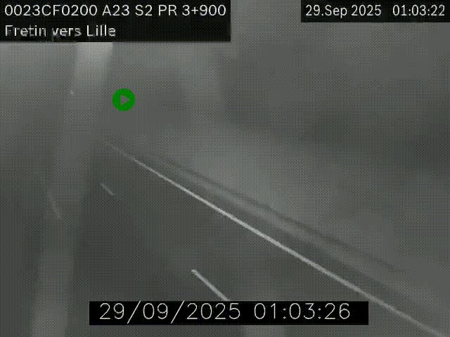 <h2>Webcam autoroute A23 à hauteur de Fretin. Vue orientée vers Lille</h2>
