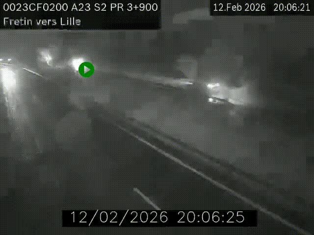<h2>Webcam autoroute A23 à hauteur de Fretin. Vue orientée vers Lille</h2>