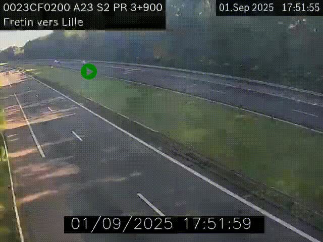 <h2>Webcam autoroute A23 à hauteur de Fretin. Vue orientée vers Lille</h2>