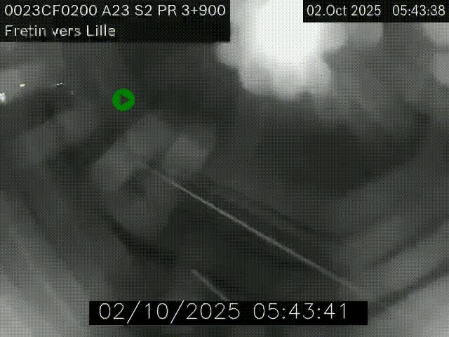 <h2>Webcam autoroute A23 à hauteur de Fretin. Vue orientée vers Lille</h2>