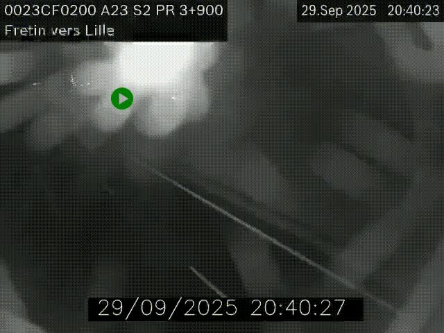 <h2>Webcam autoroute A23 à hauteur de Fretin. Vue orientée vers Lille</h2>