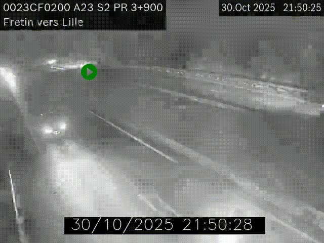 <h2>Webcam autoroute A23 à hauteur de Fretin. Vue orientée vers Lille</h2>