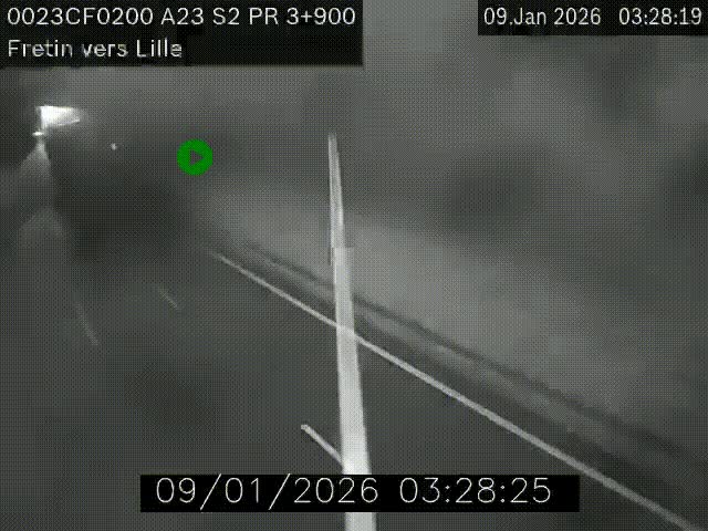 <h2>Webcam autoroute A23 à hauteur de Fretin. Vue orientée vers Lille</h2>