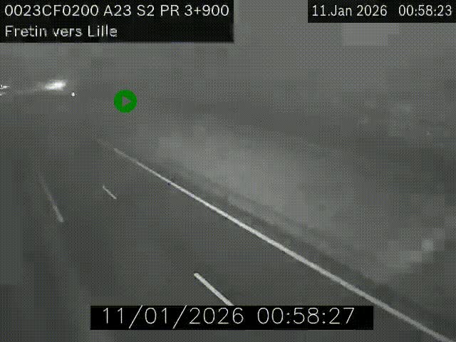 <h2>Webcam autoroute A23 à hauteur de Fretin. Vue orientée vers Lille</h2>