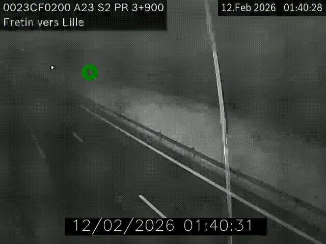 <h2>Webcam autoroute A23 à hauteur de Fretin. Vue orientée vers Lille</h2>