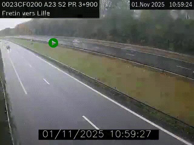 <h2>Webcam autoroute A23 à hauteur de Fretin. Vue orientée vers Lille</h2>