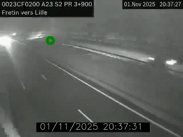 <h2>Webcam autoroute A23 à hauteur de Fretin. Vue orientée vers Lille</h2>