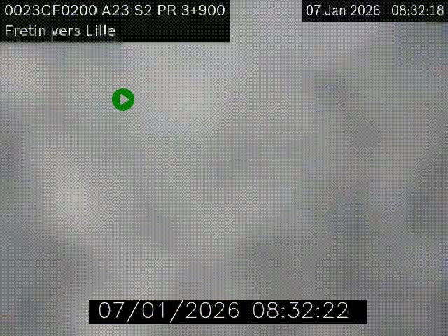 <h2>Webcam autoroute A23 à hauteur de Fretin. Vue orientée vers Lille</h2>