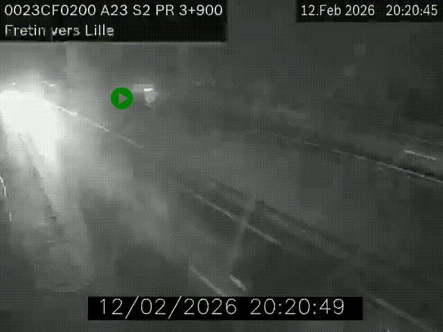 <h2>Webcam autoroute A23 à hauteur de Fretin. Vue orientée vers Lille</h2>