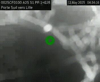<h2>Webcam autoroute A25 sur le périphérique de Lille à hauteur de Lille-Sud et la sortie 3 Faches-Thumesnil. Vue orientée vers Lille-Centre.</h2>