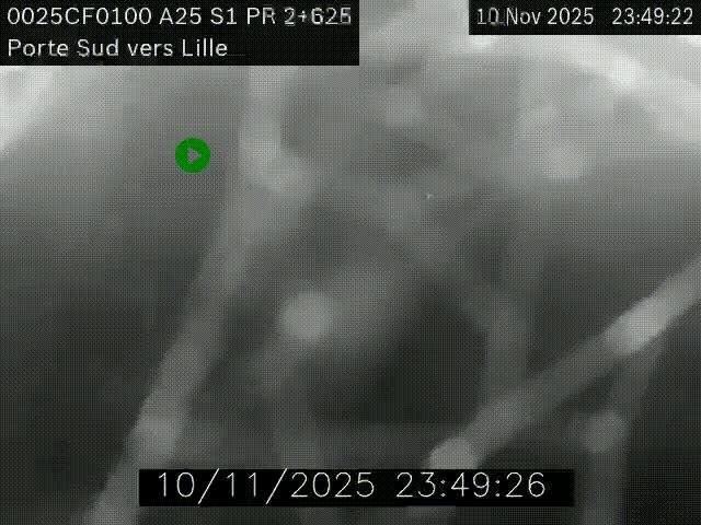 <h2>Webcam autoroute A25 sur le périphérique de Lille à hauteur de Lille-Sud et la sortie 3 Faches-Thumesnil. Vue orientée vers Lille-Centre.</h2>