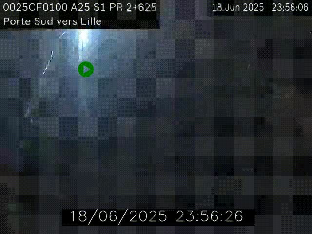 <h2>Webcam autoroute A25 sur le périphérique de Lille à hauteur de Lille-Sud et la sortie 3 Faches-Thumesnil. Vue orientée vers Lille-Centre.</h2>