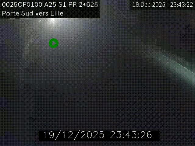 <h2>Webcam autoroute A25 sur le périphérique de Lille à hauteur de Lille-Sud et la sortie 3 Faches-Thumesnil. Vue orientée vers Lille-Centre.</h2>