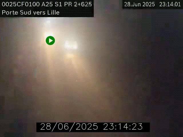 <h2>Webcam autoroute A25 sur le périphérique de Lille à hauteur de Lille-Sud et la sortie 3 Faches-Thumesnil. Vue orientée vers Lille-Centre.</h2>