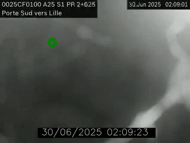 <h2>Webcam autoroute A25 sur le périphérique de Lille à hauteur de Lille-Sud et la sortie 3 Faches-Thumesnil. Vue orientée vers Lille-Centre.</h2>