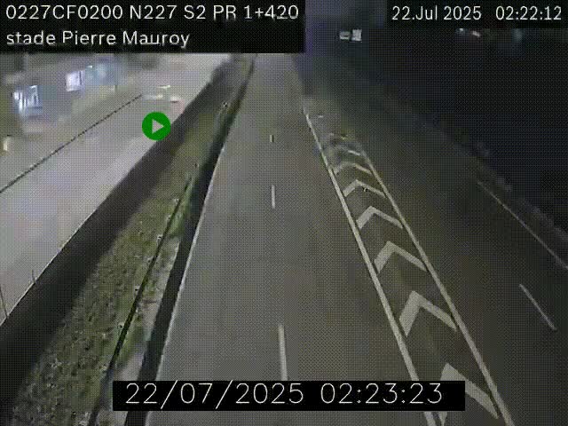 Webcam à hauteur du Stade Pierre Mauroy à Villeneuve d'Ascq sur la N227. Vue orientée vers Mons-en-Baroeul