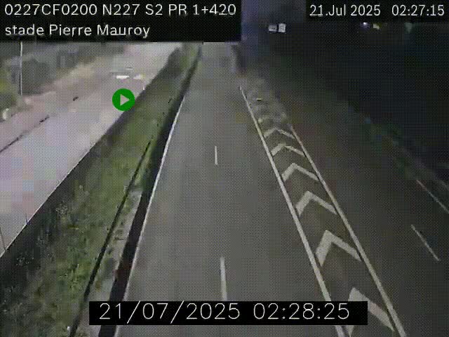 Webcam à hauteur du Stade Pierre Mauroy à Villeneuve d'Ascq sur la N227. Vue orientée vers Mons-en-Baroeul