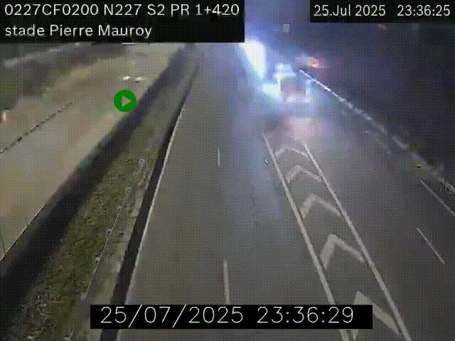 Webcam à hauteur du Stade Pierre Mauroy à Villeneuve d'Ascq sur la N227. Vue orientée vers Mons-en-Baroeul