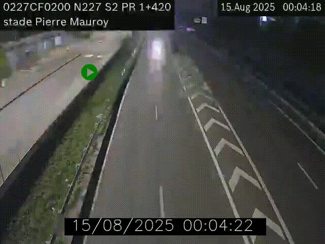 Webcam à hauteur du Stade Pierre Mauroy à Villeneuve d'Ascq sur la N227. Vue orientée vers Mons-en-Baroeul