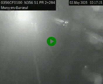 Webcam à l'entrée de Lille en direction du périphérique, à proximité de Mons-en-Baroeul sur la N356