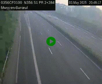 Webcam à l'entrée de Lille en direction du périphérique, à proximité de Mons-en-Baroeul sur la N356