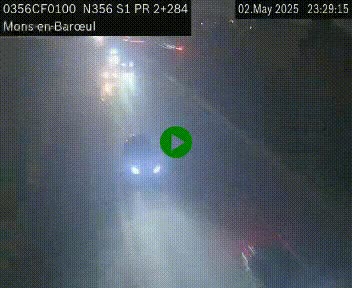 Webcam à l'entrée de Lille en direction du périphérique, à proximité de Mons-en-Baroeul sur la N356